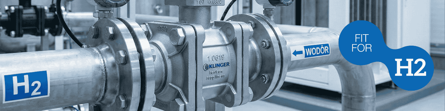 klinger hydrogen instalacje wodór zawory